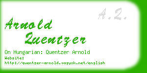 arnold quentzer business card